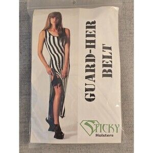 Sticky Holsters GUARD-HER Belt - Medium Garter (22"-28") - Black - New in...